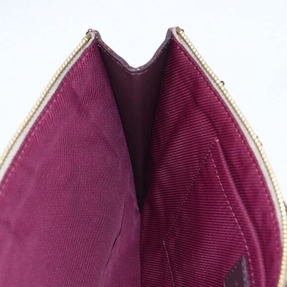 LOUIS VUITTON Monogram Sunshine Express Clutch Bag Bordeaux LV Auth 140504V - Picture 13 of 16